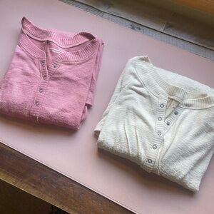 Abercrombie & Fitch Soft & Cozy Long Sleeve Top (Set of 2)